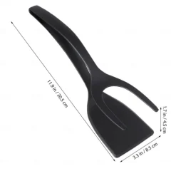2 in 1 Grip and Flip Spatula Tongs Egg Flipper Tong Pancake Fish French Toast Omelet Making for Home Kitchen Cooking Tool