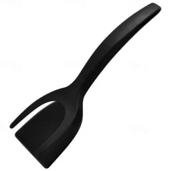 2 in 1 Grip and Flip Spatula Tongs Egg Flipper Tong Pancake Fish French Toast Omelet Making for Home Kitchen Cooking Tool