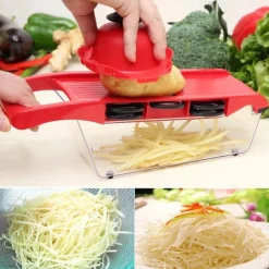 7 in 1 Multifunctional Vegetable Cutter Grater Food Slicers Shredders With 6 Blade Potatoes Carrots Manual Vegetable Cutting Tool