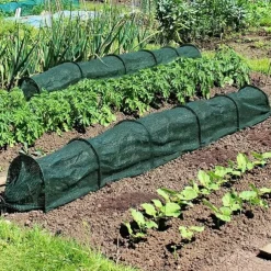 2 in 1 Portable Greenhouse Protection from Sun Heat,Garden Tunnel Shade Net Cover with Quick-Release Technology,Row Covers for Vegetables Plant Cover from Sun