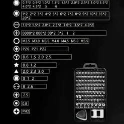 115 In 1 Precision Screwdriver Package, DIY Tool Kit, Tool Kit For Repairing Mobile Phone Laptop Watch Glasses , Small Screwdriver Kit Carrying Tool Case