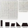 5 in 1 Quilt Cutting Template, Slotted Rulers for Quilting and Sewing Quilt Strip Rulers for Fabric Precise Cutting