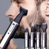 4 In 1 Rechargeable Men Electric Nose Ear Hair Trimmer Painless Women Trimming Side Burns Eyebrows Beard Hair Clipper Cut Shaver