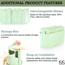 5 in 1 Rotary Cheese Grater with Handle, Rotary Grater, Vegetable Slicer, Carrot Grater, Nut Grinder and Chocolate Shaver