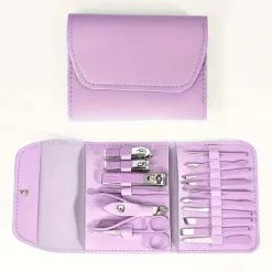 16 in1 Professional Nail Clippers Pedicure Kit Manicure Set , Stainless Steel Nail Care Tools Grooming Kit with Luxurious Travel Leather Case for Thick Nails Men Women Gift