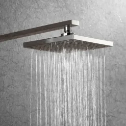 7.9 Inch Basics Rainfall Shower Head Rectangular/Contemporary Shower Head Polished Chrome