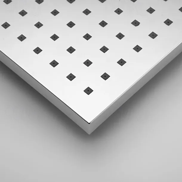 7.9 Inch Basics Rainfall Shower Head Rectangular/Contemporary Shower Head Polished Chrome