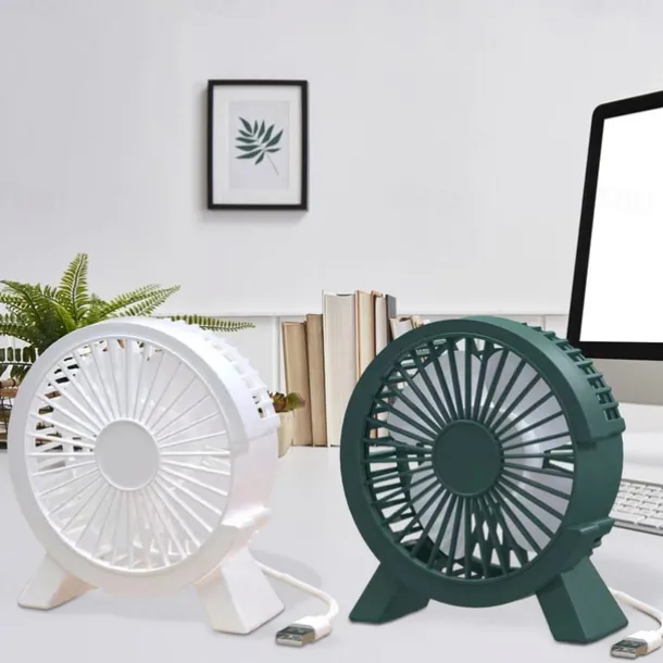 4 Inch Mini USB Fan Portable DC Desk Cooler Cooling for Notebook Laptop Personal Adjustment Fan Table Fan Home Office Outdoor Summer Supplies Use Tiny Air Cooler Fan Gift