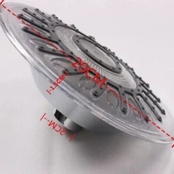 8 inch Rainfall Shower Head Overhead LED, 2 Water Mode 7 Color Changing Shower Top Head Round Glow Light Automatically Showerhead Bathroom Bath