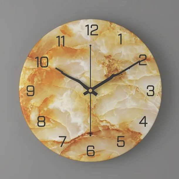 12 Inches 30 cm Time Vortex Wooden Large Wall Clock - Silent And Non-Ticking Quartz Movement Wall Clock Nordic Creative Living Room Fashion Wall Clock Home Decoration Bedroom Retro Silent Quartz Clock