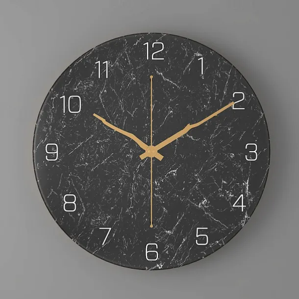 12 Inches 30 cm Time Vortex Wooden Large Wall Clock - Silent And Non-Ticking Quartz Movement Wall Clock Nordic Creative Living Room Fashion Wall Clock Home Decoration Bedroom Retro Silent Quartz Clock