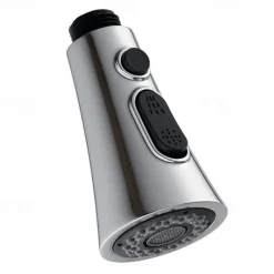 2 Modes Kitchen Sink Faucet Head Replacement, Excellent Quality Helmet Lining-Surface Treatment-Chrome Faucet Spout Pull Out Pull Down Kitchen Faucet Sprayer