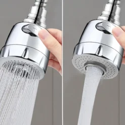 2 Modes Kitchen Sink Faucet Extension Sprayer, 360 Degree Turbo Rotatation Anti-Splash Extender Aerator with Hose