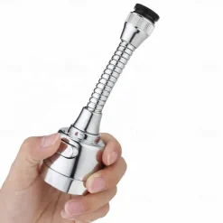 2 Modes Kitchen Sink Faucet Extension Sprayer, 360 Degree Turbo Rotatation Anti-Splash Extender Aerator with Hose