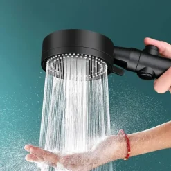 5 Modes Shower Head with Handheld, Drill-Free High Pressure High Flow Water Saving Shower Spray with ON/OFF Pause Switch, Shower Bathroom Accessories