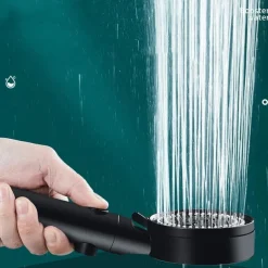 5 Modes Shower Head with Handheld, Anti-drop Nozzle High Pressure High Flow Water Saving Handheld Spray with ON/OFF Pause Switch, Shower Bathroom Accessories