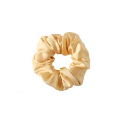100% Mulberry Silk Hair Scrunchies Ties for Frizz & Breakage Prevention, Nature Silk Hair Ties No Damage, Elastic ponytail Holders, 1Pc