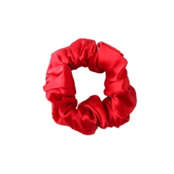 100% Mulberry Silk Hair Scrunchies Ties for Frizz & Breakage Prevention, Nature Silk Hair Ties No Damage, Elastic ponytail Holders, 1Pc