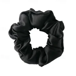 100% Mulberry Silk Hair Scrunchies Ties for Frizz & Breakage Prevention, Nature Silk Hair Ties No Damage, Elastic ponytail Holders, 1Pc