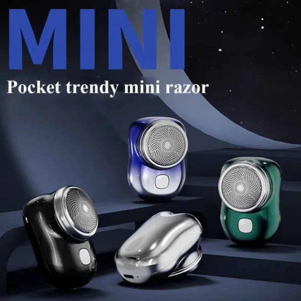 2023 New Upgrade Powerful Storm Shaver Men's Electric Shavers, Rechargeable USB Electric Shaver, Portable Mini Shaver, Pocket Size Wet and Dry, Easy One-Button Use