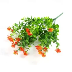 2 Pack / 8 Pack Artificial Flowers Outdoor UV Resistant Fake Plastic Flowers Rose No Fade Faux Plastic Plants for Indoor Outdoor Wedding Christmas Home Garden Decoration