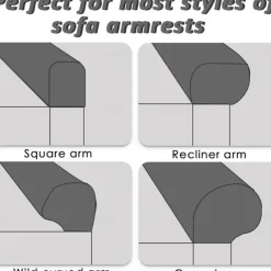 2 Pack Armchair Saver Protective Covers Armrest Cover Stretch Sofa Protective Covers For Armrests