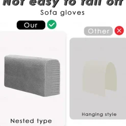 2 Pack Armchair Saver Protective Covers Armrest Cover Stretch Sofa Protective Covers For Armrests