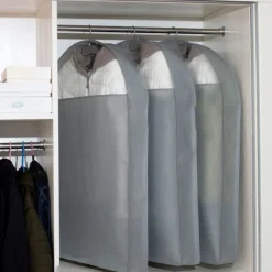 3 Pack Breathable Mink Coat Fur Dust Cover Clothes Dust Cover Hanging Clothes Dust Bag Non Fluffy Coat Cover