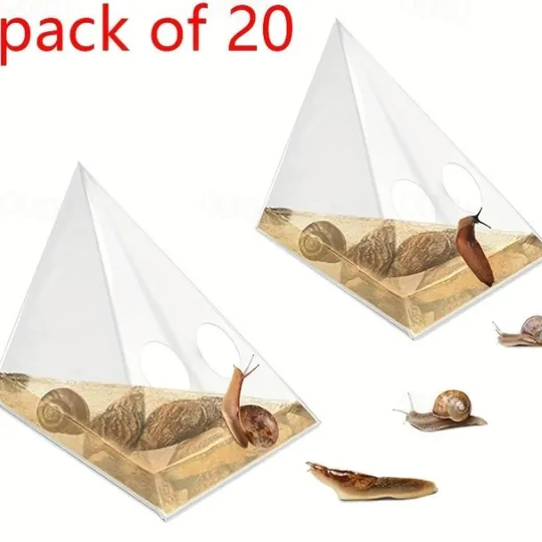 20 Pack Disposable Snail Trap, Effective Slug Trap Snail Bait, Slug & Snail Killer for Garden, Snail Catcher Beer Traps Environmentally Friendly