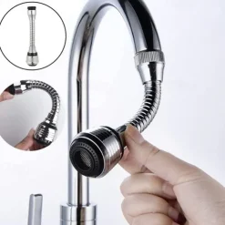 2 Pack Kitchen Faucet Extender Universal Faucet Spout 360 Rotating Adjustable Spout Spout for Home Kitchen Faucet Spout Filter Adapter Accessories