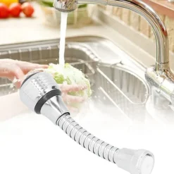 2 Pack Kitchen Faucet Extender Universal Faucet Spout 360 Rotating Adjustable Spout Spout for Home Kitchen Faucet Spout Filter Adapter Accessories
