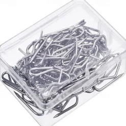 58 Pack Metal Curtain Hooks Pin-On Drapery Hooks 1.2 by 1 Inch for Window,Door,Shower Curtain