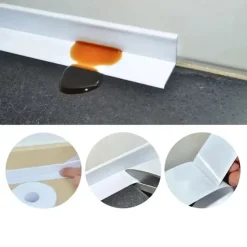 2 Pack Tape Caulk Strip PVC Self Adhesive Caulking Sealing Tape for Kitchen Sink Toilet Bathroom Shower and Bathtub 2.2cm*3.2m/0.87*126 in