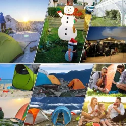 8/16 Pack Tent Stakes Heavy Duty Metal Tent Pegs for Camping Steel Tent Stakes 8 inch Unbreakable and Inflexible