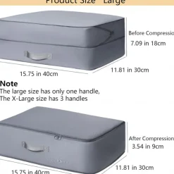 4 Pack Ultra Space Saving Self Compression Organizer Compression Bags for Storage,Ultra Space Saving Self Compression Organizer Bags,Sweater Organizer for Closet,Clothes Storage Bag