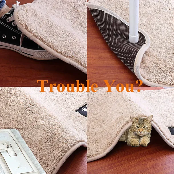 5 Packs Rug Grippers for Rug Non Slip Rug Pads for Home Floors Anti Slip Carpet Tape for Area Rugs Livingroom Bedroom