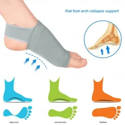 1 Pair Arch Support Sleeves, Plantar Fasciitis and Heel Spur Relief Socks, Orthopedic Foot Care Inserts for Flat Feet and Pain Relief