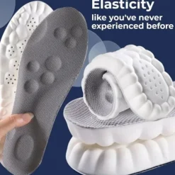 1 Pair 4D Cloud Technology Insole - Soft Relief for Foot Pain - Arch Support and Massage Points - Multiple Sizes and Colors Available