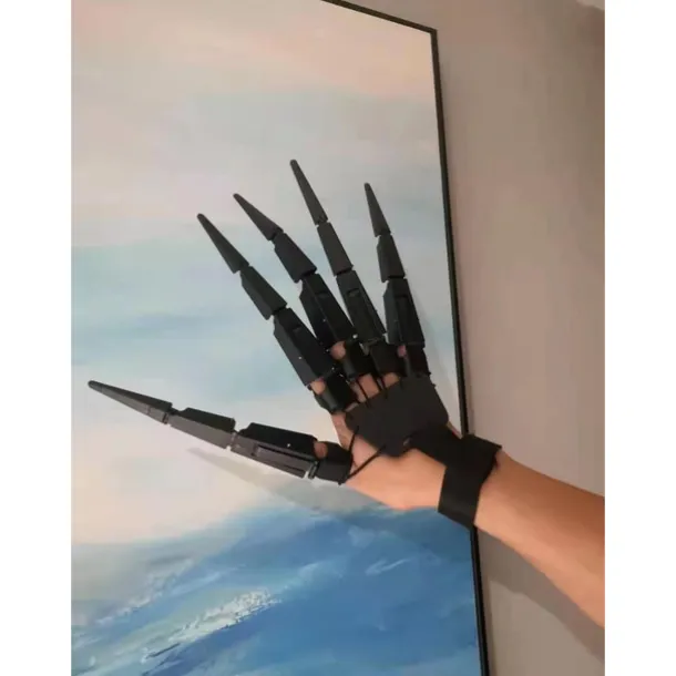 1 Pair Halloween Props Articulated Fingers Halloween Activity Finger Joints Outdoor Party Props Halloween Skeleton Decoration