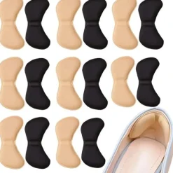 1 Pair Heel Stickers Comfortable Non-Heel Feet Half Size Pad Women's Anti-Wear Heel Stickers Anti-Drop Heel Non-Slip Shoes Back Stickers
