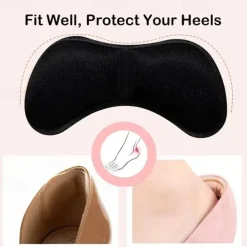1 Pair Heel Stickers Comfortable Non-Heel Feet Half Size Pad Women's Anti-Wear Heel Stickers Anti-Drop Heel Non-Slip Shoes Back Stickers