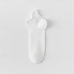 1 Pair Men's Simple Breathable Mesh Short Socks, Thin Basketball Sports Socks, Summer, Solid Color