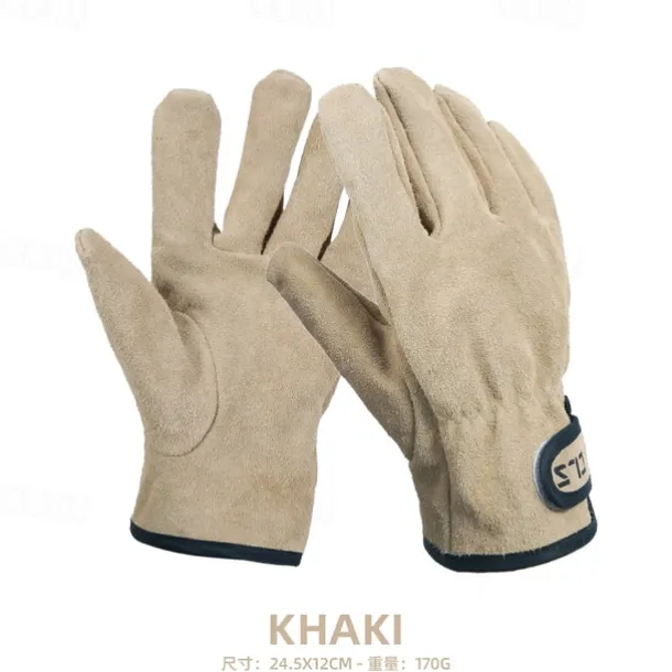 1 Pair of Outdoor Camping Picnic BBQ Gloves Heat Resistant Durable Non-Slip Gloves for Grilling Cooking and Outdoor Activities Protective Gloves for Handling Hot Items and BBQ Tools