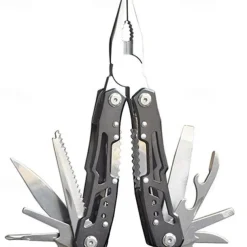 1 Pair Of Stainless Steel Folding Pliers With Screwdriver, Saw, Knife, Bottle Opener For Camping, Tactical, Household Tools