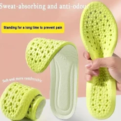1 Pair Shock Absorption Comfortable Breathable Deodorant Insoles, Insoles For Sneakers Comfortable Plantar Fasciitis Insoles Foot Men's And Women's Sex Orthopedic Sole Running Accessories
