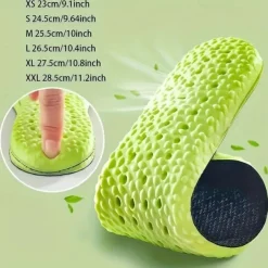 1 Pair Shock Absorption Comfortable Breathable Deodorant Insoles, Insoles For Sneakers Comfortable Plantar Fasciitis Insoles Foot Men's And Women's Sex Orthopedic Sole Running Accessories