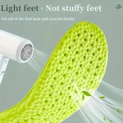 1 Pair Shock Absorption Comfortable Breathable Deodorant Insoles, Insoles For Sneakers Comfortable Plantar Fasciitis Insoles Foot Men's And Women's Sex Orthopedic Sole Running Accessories