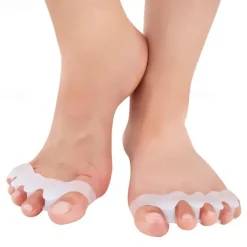 1 Pair Silicone Toes Separators Straightener Spreader Professional Soft Separator Bunion Hallux Valgus Relief Foot Care