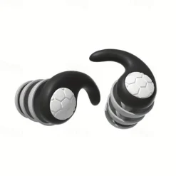1 Pair Sleeping Ear Plugs Silicone Soft Comfortable Earplugs Sound Insulation Noise Reduction Earbuds Noise Filter Sleeping Swimming Waterproof Three Layers Mute