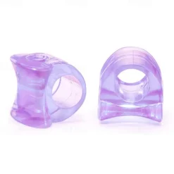 1 Pair Toe Spacers for Men and Women Purple Gel Toe Separators for Curled and Overlapping Toes Bunions Hammer Toe Straightener Big and Second Toe Spreader